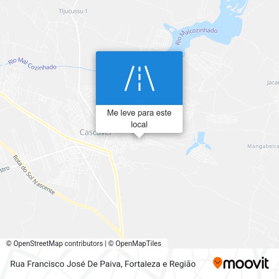 Rua Francisco José De Paiva mapa