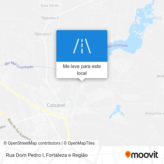 Rua Dom Pedro I mapa
