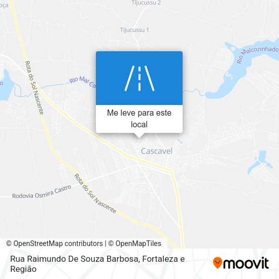 Rua Raimundo De Souza Barbosa mapa