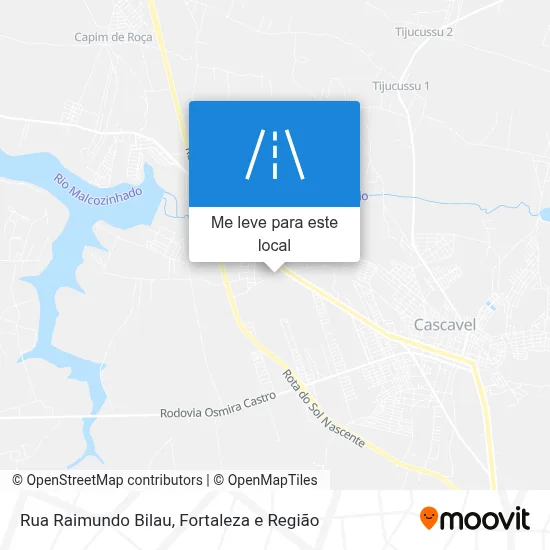 Rua Raimundo Bilau mapa