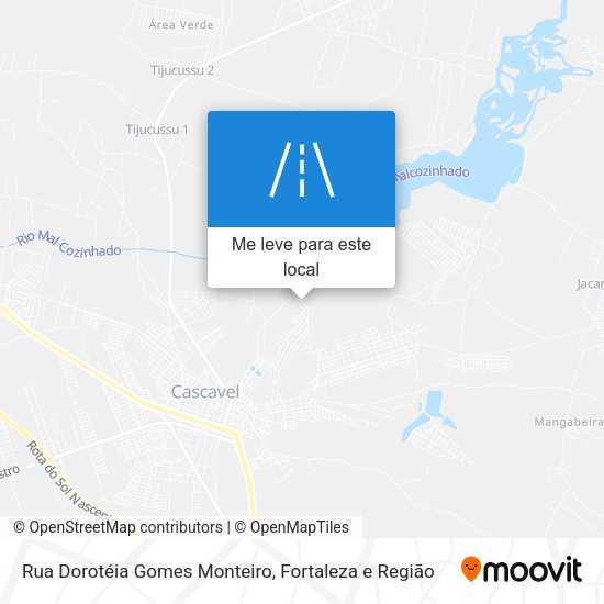 Rua Dorotéia Gomes Monteiro mapa