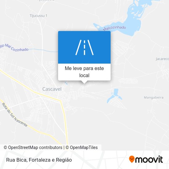 Rua Bica mapa