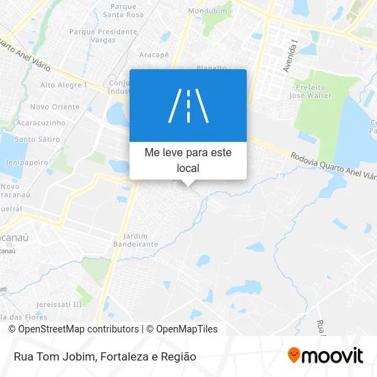 Rua Tom Jobim mapa