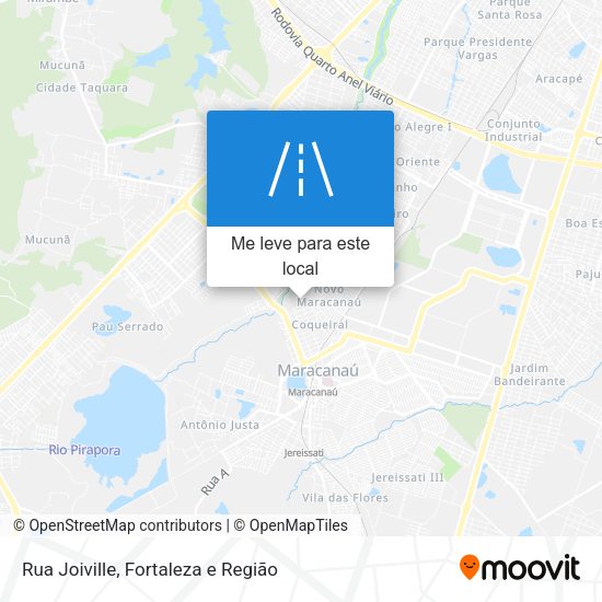 Rua Joiville mapa