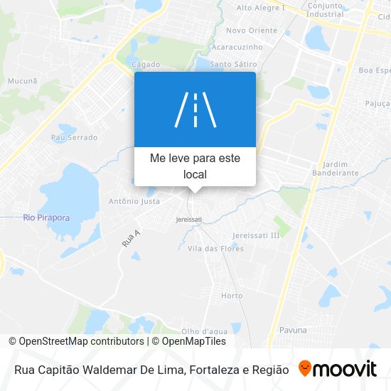 Rua Capitão Waldemar De Lima mapa