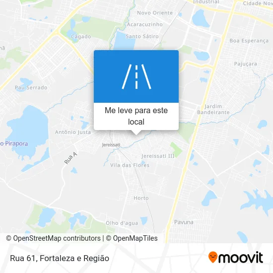Rua 61 mapa