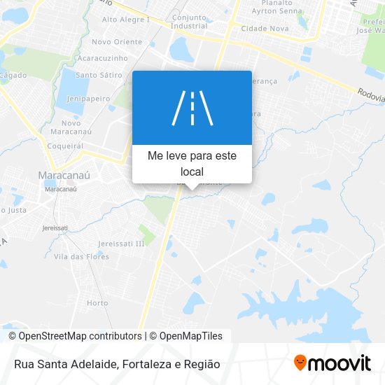 Rua Santa Adelaide mapa
