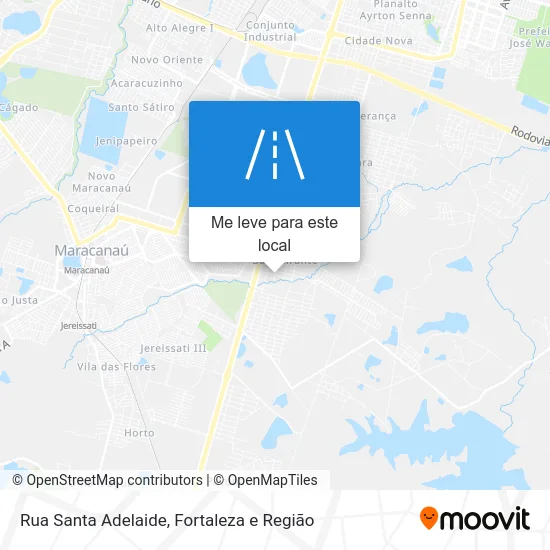 Rua Santa Adelaide mapa