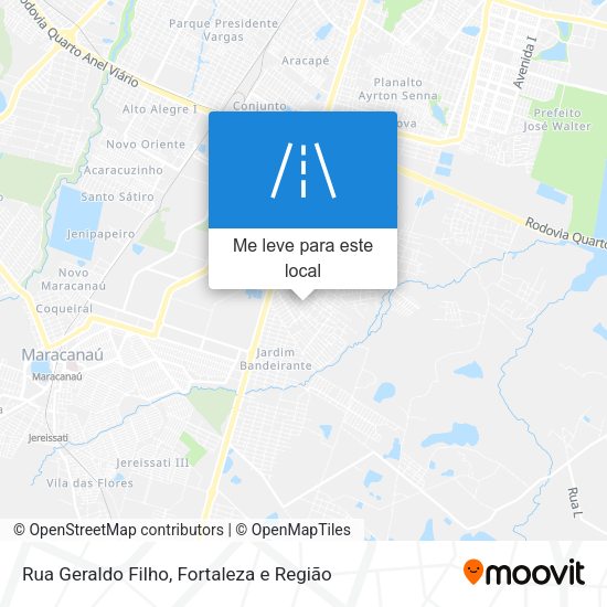 Rua Geraldo Filho mapa