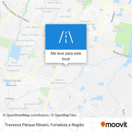 Travessa Parque Ribeiro mapa
