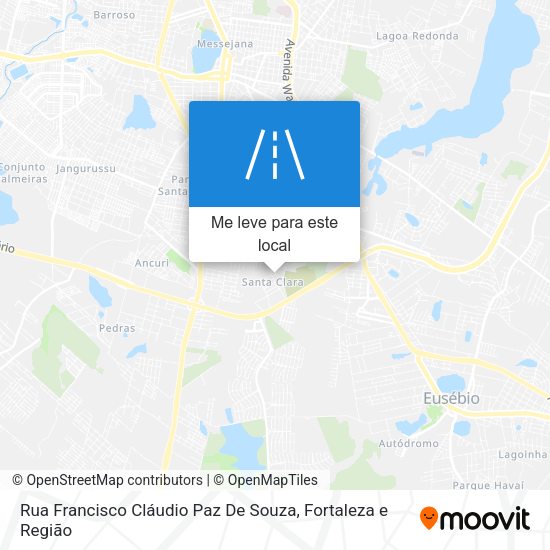 Rua Francisco Cláudio Paz De Souza mapa