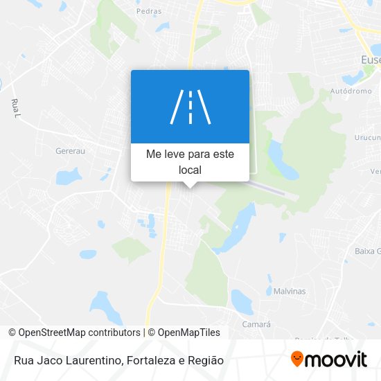 Rua Jaco Laurentino mapa