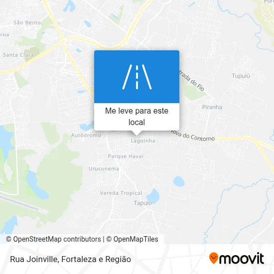 Rua Joinville mapa