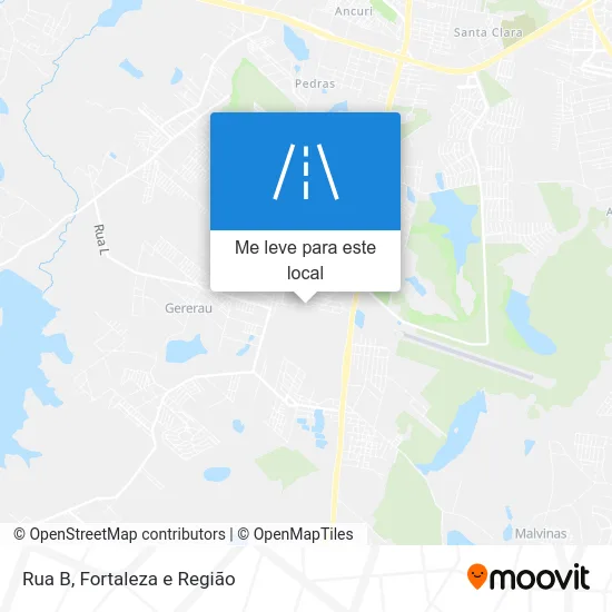 Rua B mapa