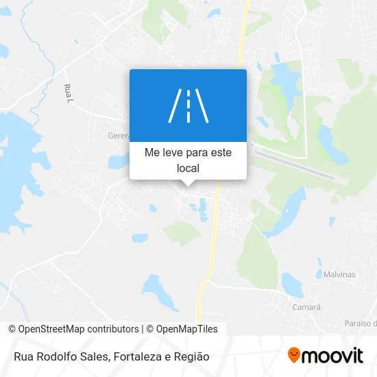 Rua Rodolfo Sales mapa