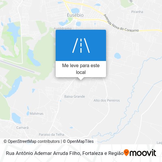 Rua Antônio Ademar Arruda Filho mapa