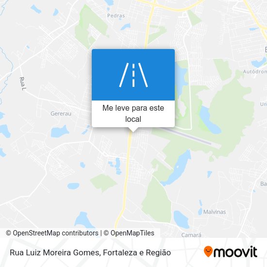 Rua Luiz Moreira Gomes mapa