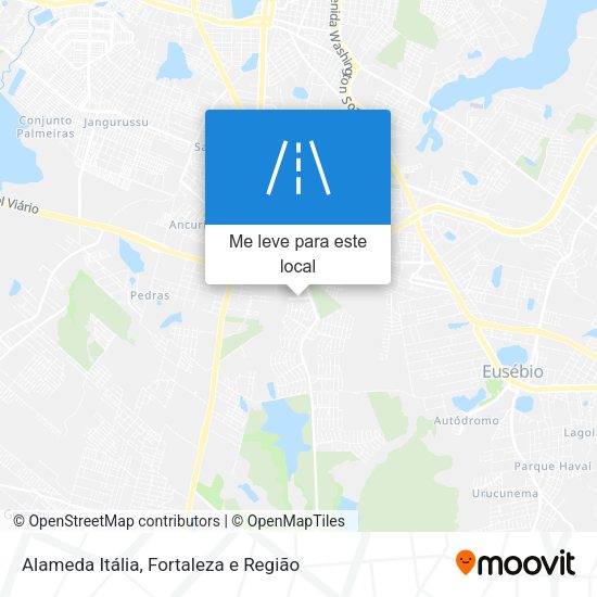Alameda Itália mapa