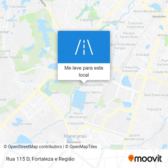 Rua 115 D mapa
