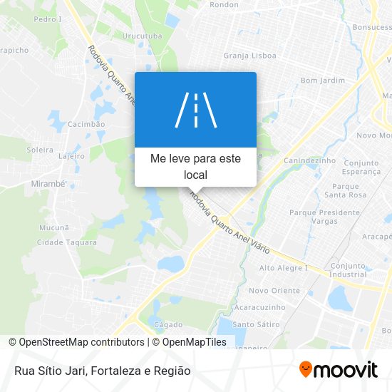 Rua Sítio Jari mapa