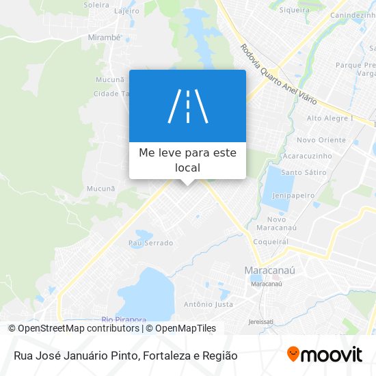 Rua José Januário Pinto mapa