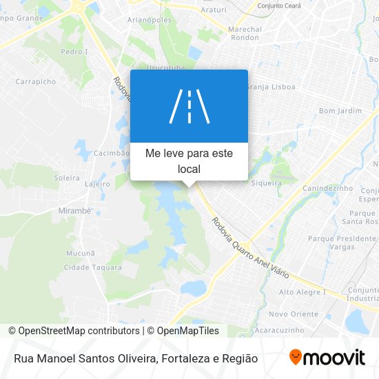 Rua Manoel Santos Oliveira mapa