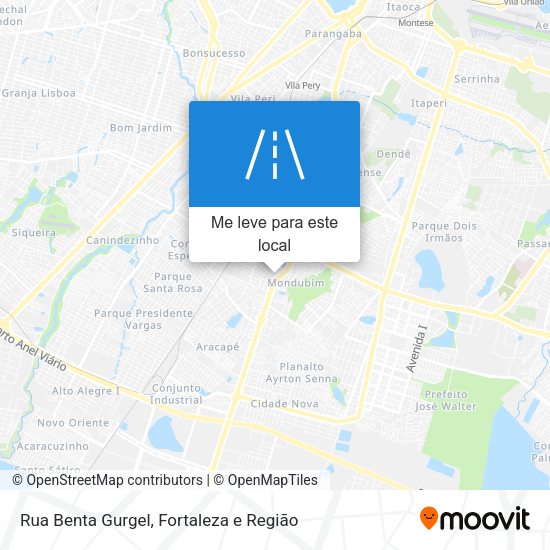 Rua Benta Gurgel mapa