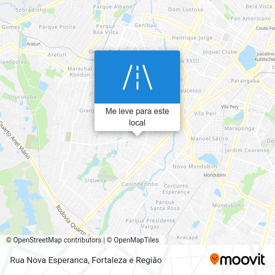 Rua Nova Esperanca mapa