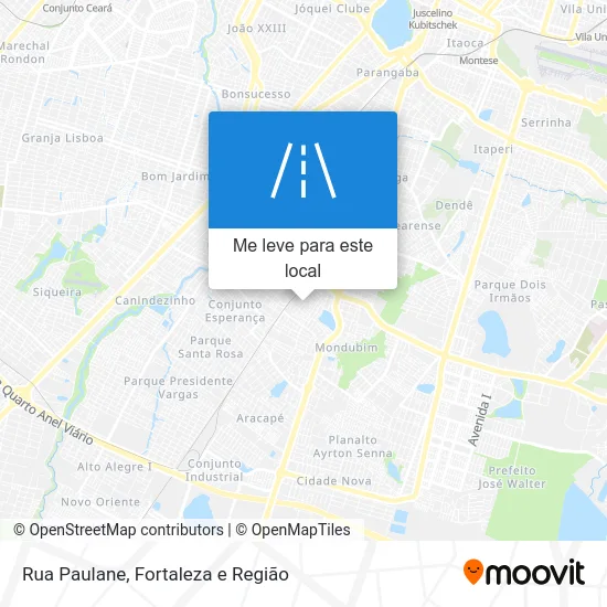 Rua Paulane mapa
