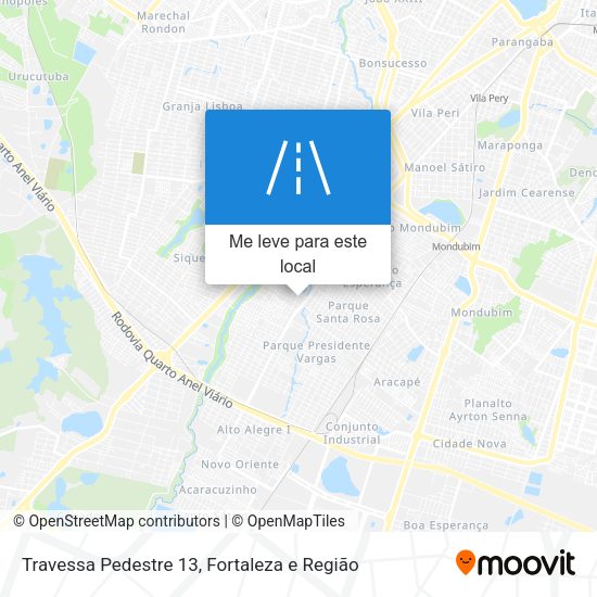 Travessa Pedestre 13 mapa