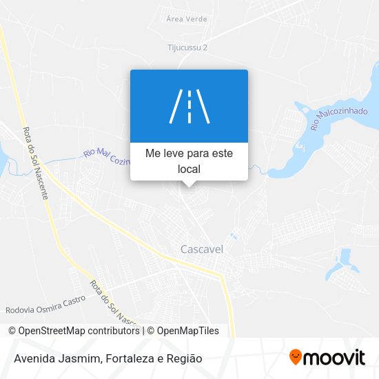 Avenida Jasmim mapa