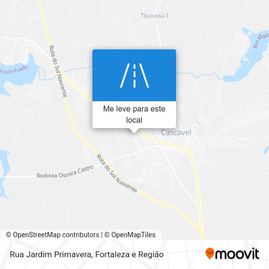 Rua Jardim Primavera mapa