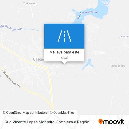 Rua Vicente Lopes Monteiro mapa
