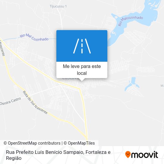 Rua Prefeito Luís Benício Sampaio mapa