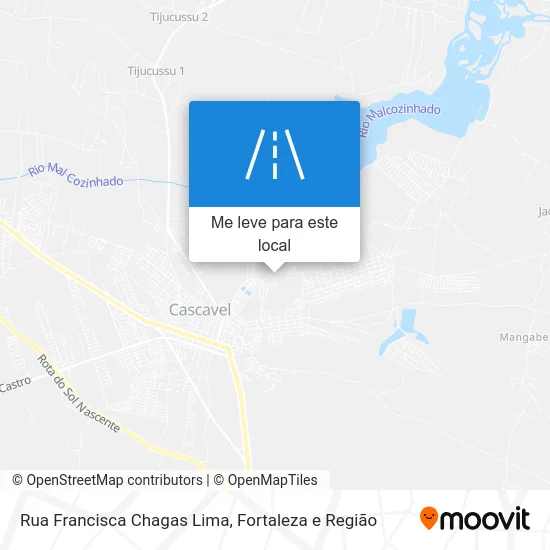 Rua Francisca Chagas Lima mapa