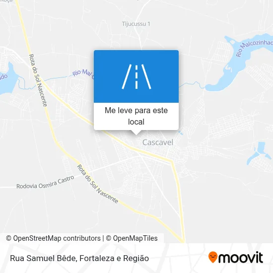 Rua Samuel Bêde mapa