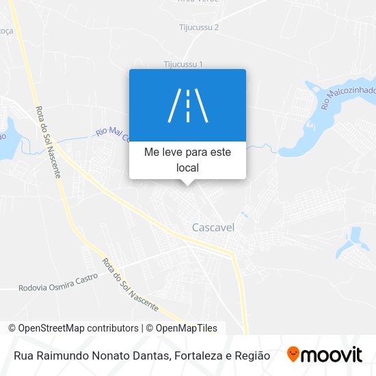 Rua Raimundo Nonato Dantas mapa