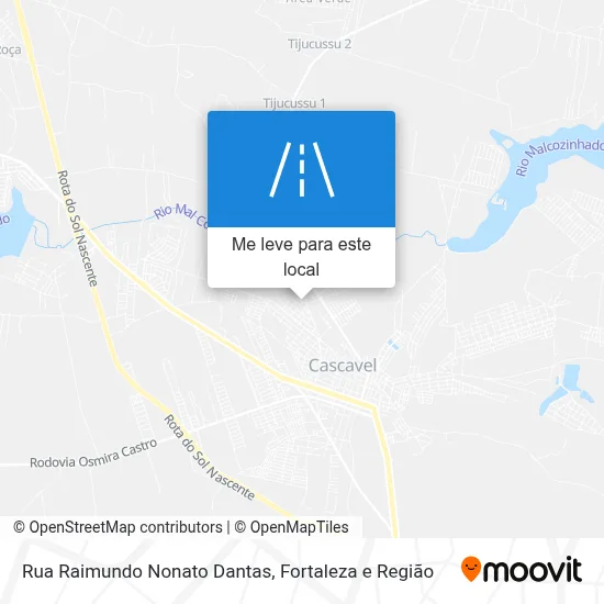 Rua Raimundo Nonato Dantas mapa