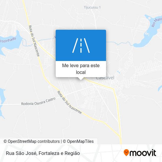 Rua São José mapa