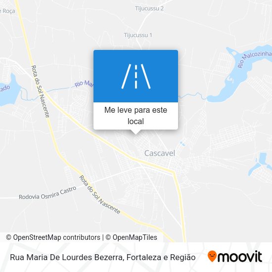 Rua Maria De Lourdes Bezerra mapa