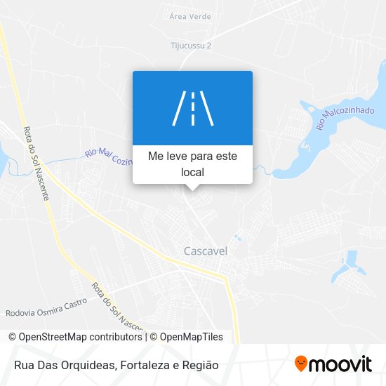Rua Das Orquideas mapa