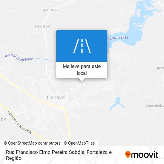 Rua Francisco Elmo Pereira Sabóia mapa