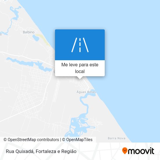 Rua Quixadá mapa