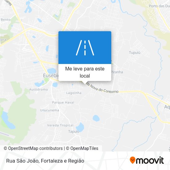 Rua São João mapa