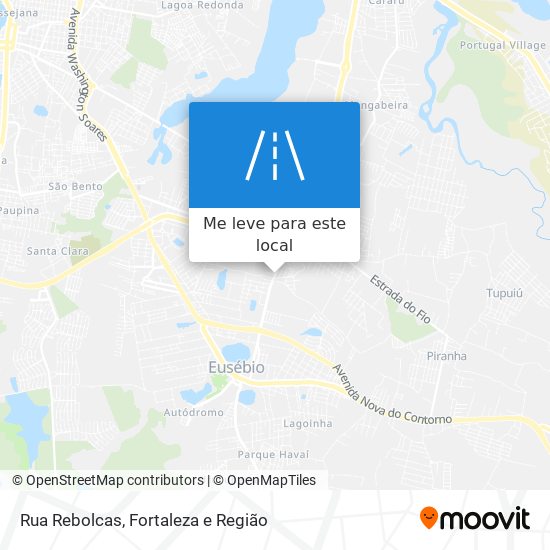 Rua Rebolcas mapa