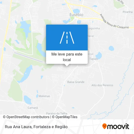 Rua Ana Laura mapa