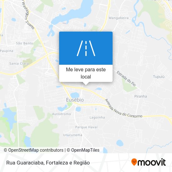 Rua Guaraciaba mapa