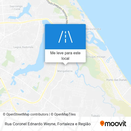 Rua Coronel Ednardo Weyne mapa