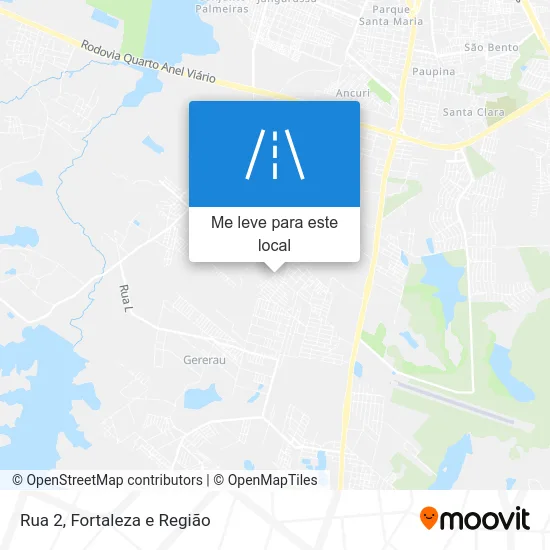 Rua 2 mapa