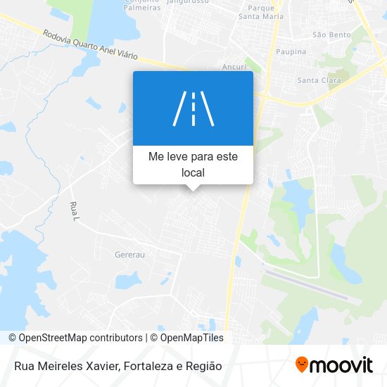 Rua Meireles Xavier mapa